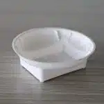 Round Dish White